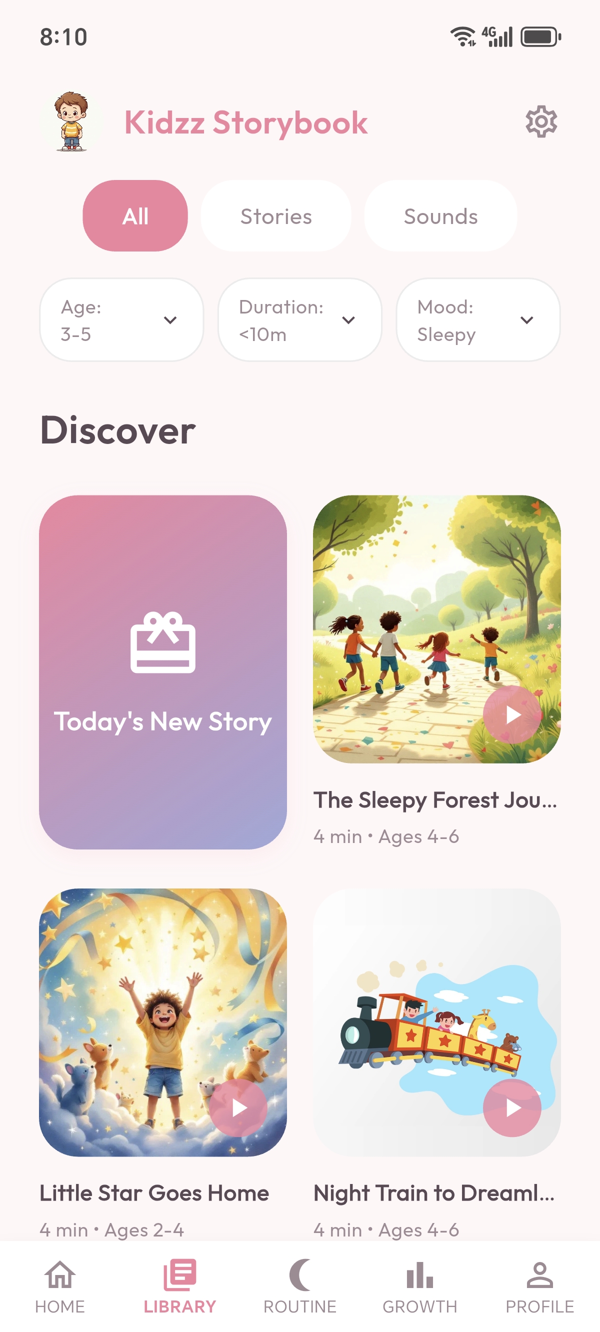 Kidzz App Right Screen